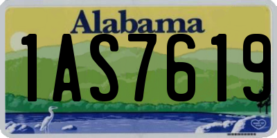 AL license plate 1AS7619