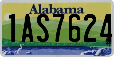 AL license plate 1AS7624