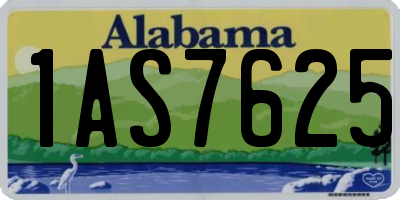 AL license plate 1AS7625