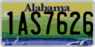 AL license plate 1AS7626