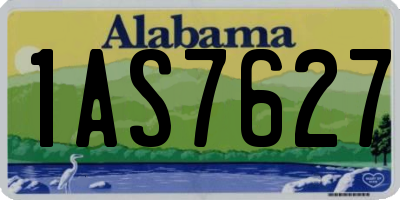 AL license plate 1AS7627