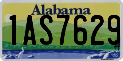 AL license plate 1AS7629