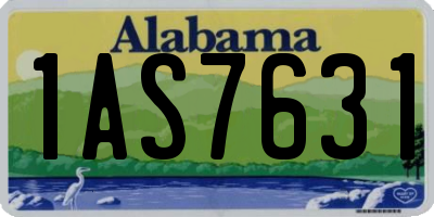 AL license plate 1AS7631