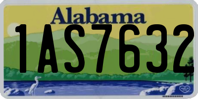 AL license plate 1AS7632