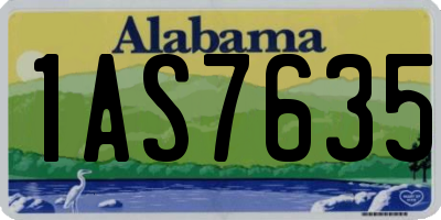 AL license plate 1AS7635