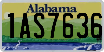 AL license plate 1AS7636