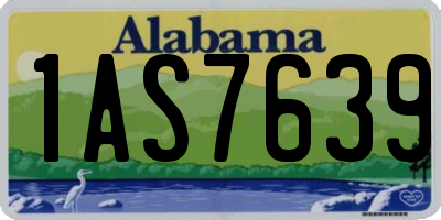 AL license plate 1AS7639