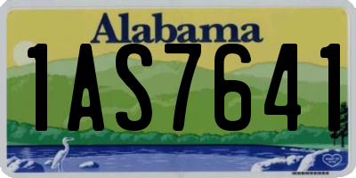AL license plate 1AS7641
