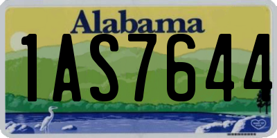 AL license plate 1AS7644