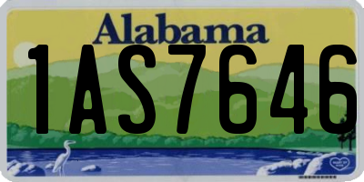AL license plate 1AS7646