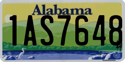 AL license plate 1AS7648