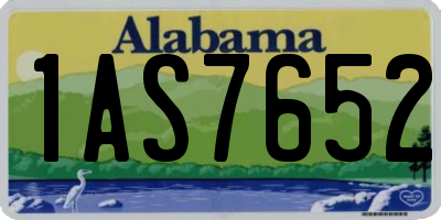 AL license plate 1AS7652