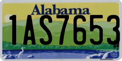 AL license plate 1AS7653
