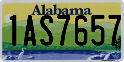AL license plate 1AS7657