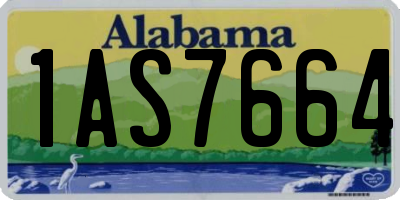 AL license plate 1AS7664