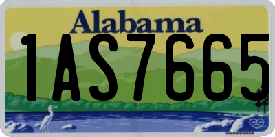 AL license plate 1AS7665
