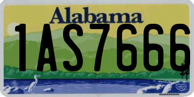AL license plate 1AS7666