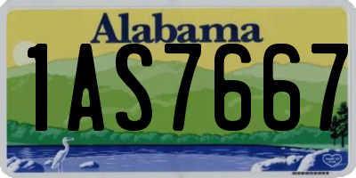 AL license plate 1AS7667