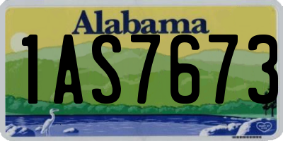 AL license plate 1AS7673