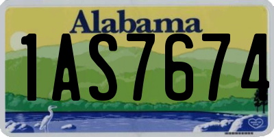 AL license plate 1AS7674