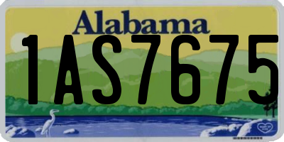 AL license plate 1AS7675