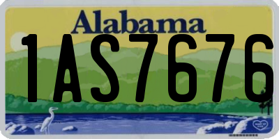 AL license plate 1AS7676