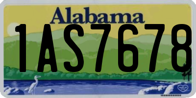 AL license plate 1AS7678