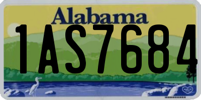 AL license plate 1AS7684