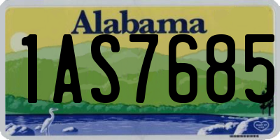 AL license plate 1AS7685