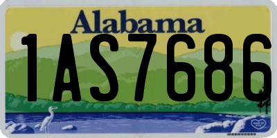 AL license plate 1AS7686