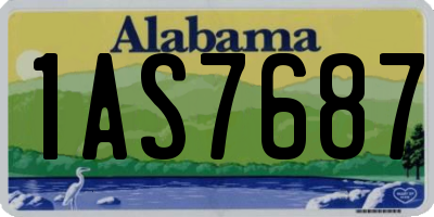 AL license plate 1AS7687