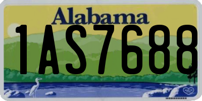 AL license plate 1AS7688