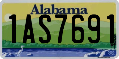 AL license plate 1AS7691