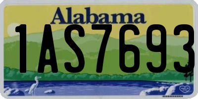 AL license plate 1AS7693