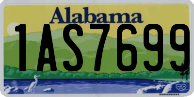 AL license plate 1AS7699