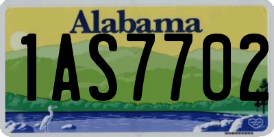 AL license plate 1AS7702