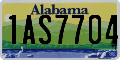 AL license plate 1AS7704