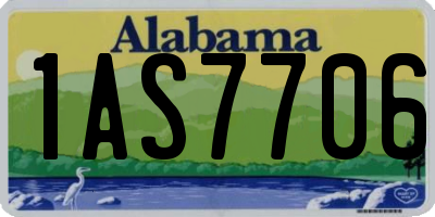 AL license plate 1AS7706