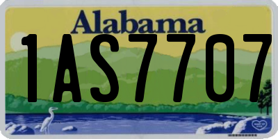 AL license plate 1AS7707
