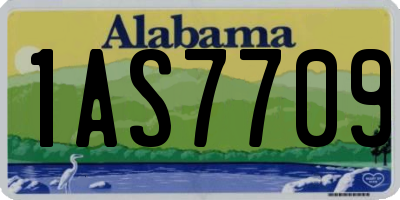 AL license plate 1AS7709