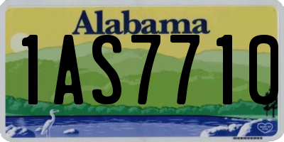 AL license plate 1AS7710