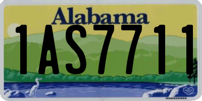 AL license plate 1AS7711