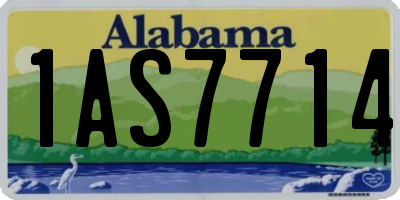 AL license plate 1AS7714