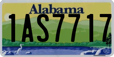 AL license plate 1AS7717