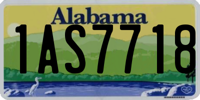 AL license plate 1AS7718
