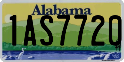 AL license plate 1AS7720
