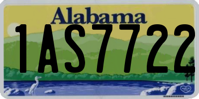 AL license plate 1AS7722