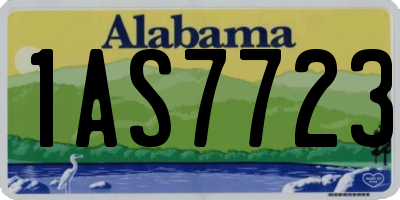 AL license plate 1AS7723