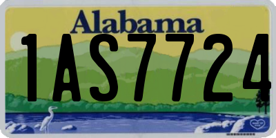 AL license plate 1AS7724