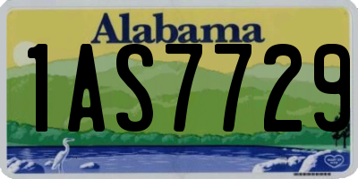 AL license plate 1AS7729